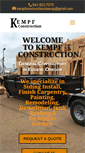 Mobile Screenshot of kempfconstructioncleanup.com