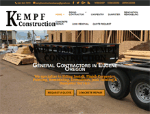 Tablet Screenshot of kempfconstructioncleanup.com